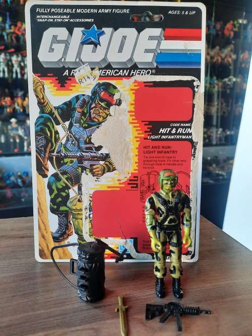 GI Joe 1988 Complete Hit And Run With Cardback Vintage Figures
