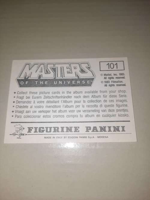1983 MOTU PANINI STICKER 101 (MOTU) Vintage Figure