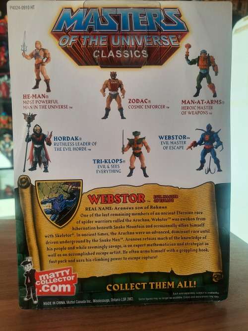 MOTUC WEBSTOR (MOC) Masters Of The Universe Classics Figure He-Man