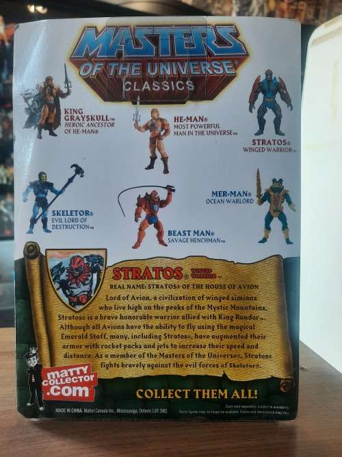 MOTUC STRATOS (MOC) Masters Of The Universe Classics Figure He-Man