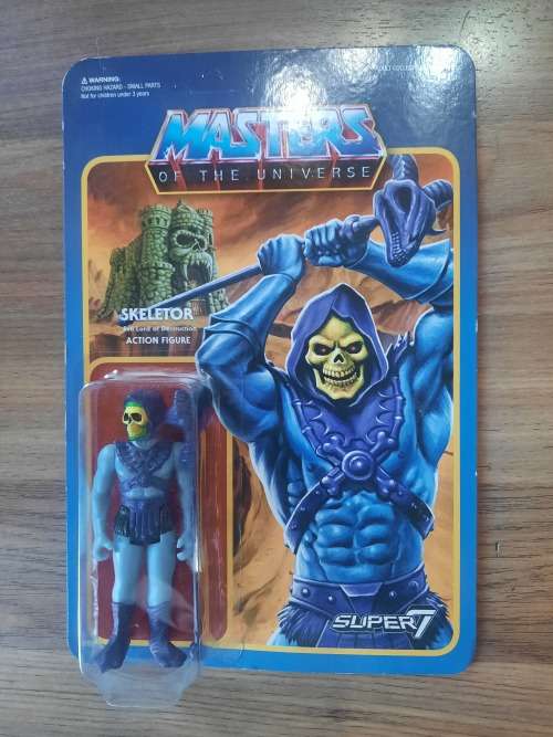 Masters Of The Universe (Motu) Super 7 SKELETOR REACTION Figure Moc