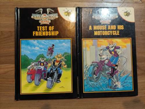 1994 Biker Mice From Mars BOOKS x2 Vintage
