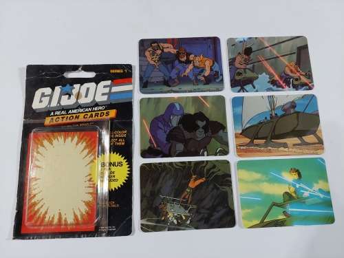 GI Joe 1986 TRADING CARDS x6 Vintage Figures