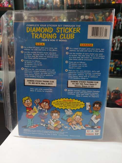 1989 TMNT STICKER  ALBUM 179/180 STICKERS PRESENT Teenage Mutant Ninja Turtles