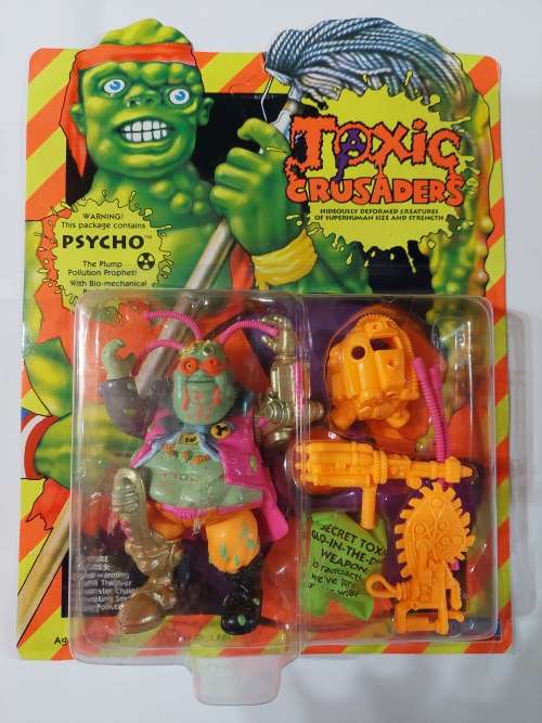 1991 MOC PSYCHO Toxic Crusaders Vintage Figure