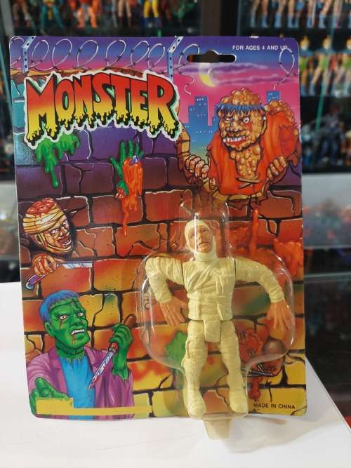 MOC 1990`s RARE SUNGOLD MONSTER THE MUMMY Vintage Figure