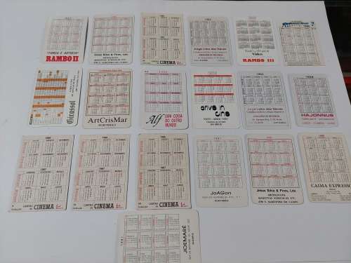 Vintage Lot x19 Pocket Calendars Vintage Figure