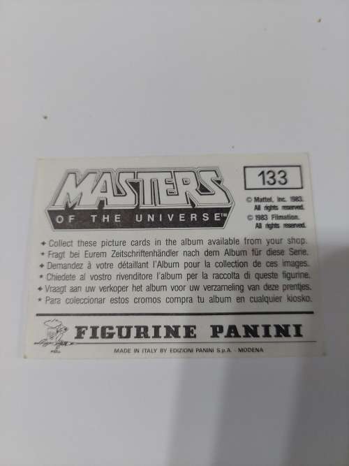 1983 MOTU PANINI STICKER 133 (MOTU) Vintage Figure