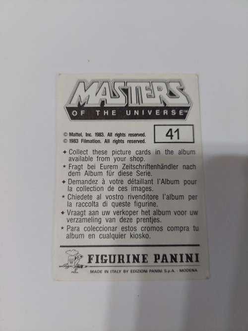 1983 MOTU PANINI STICKER 41 (MOTU) Vintage Figure