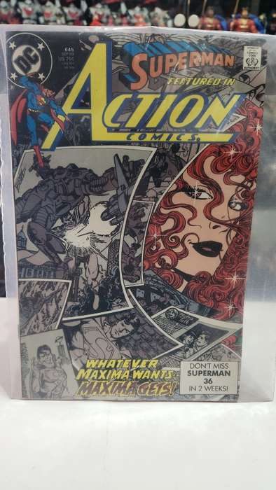 1989 Comic SUPERMAN IN ACTION COMICS WHATEVER MAXIMA WANTS MAXIMA GETS