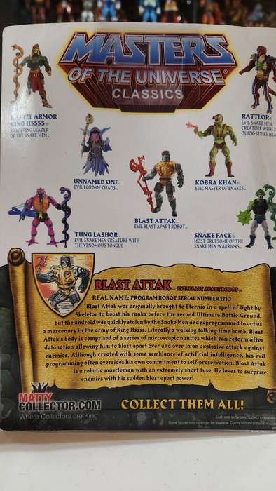 MOTUC BLAST ATTACK (MOC) Masters Of The Universe Classics Figure He-Man