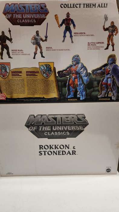 MOTUC ROKKON AND STONEDAR (MOC) Masters Of The Universe Classics Figure He-Man