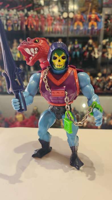 1985 Complete Dragon Blaster Skeletor  of He-Man-Masters of the Universe  12 (MOTU) Vintage Figure