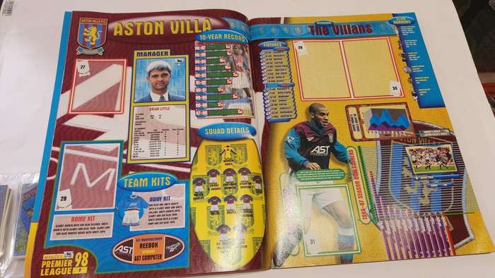 1998 Complete PREMIER LEAGUE Sticker Album (UNUSED STICKERS)