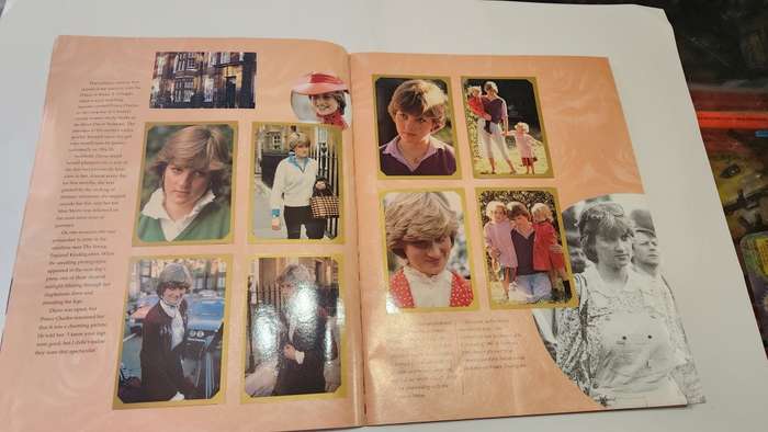 1997 Complete DIANA THE PEOPLE`S PRINCESS Sticker Album (UNUSED STICKERS)