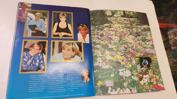 1997 Complete DIANA THE PEOPLE`S PRINCESS Sticker Album (UNUSED STICKERS)