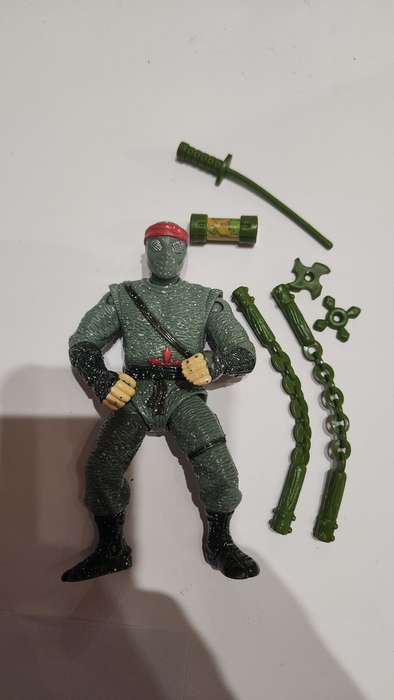 1992 Complete Movie Star Foot Soldier Vintage Figure Teenage Mutant Ninja Turtles