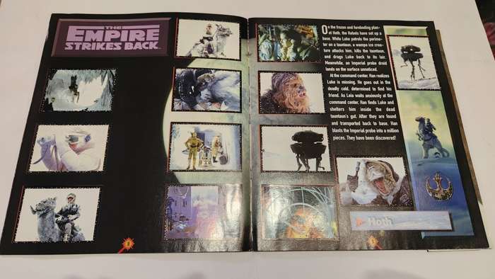 1996 Complete Star Wars Panini Sticker Album Vintage Figure