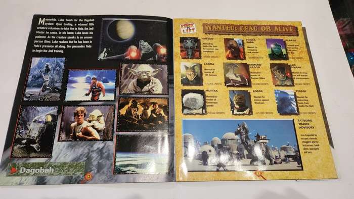 1996 Complete Star Wars Panini Sticker Album Vintage Figure