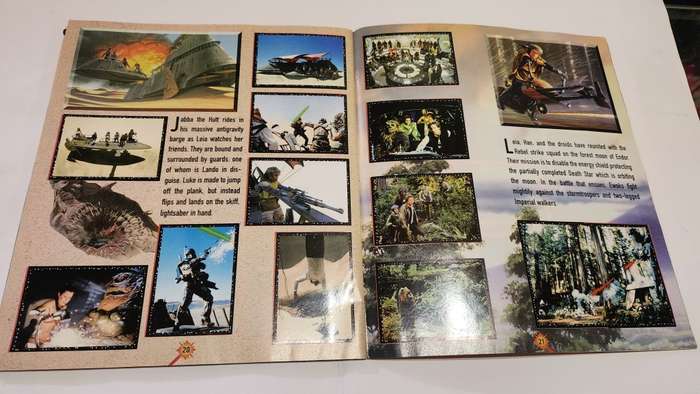 1996 Complete Star Wars Panini Sticker Album Vintage Figure