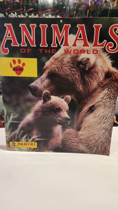 1990 Complete Animals Of The World Panini Sticker Album Vintage Figure