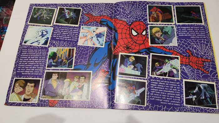 1995 Complete Spiderman Panini Sticker Album Vintage Figure
