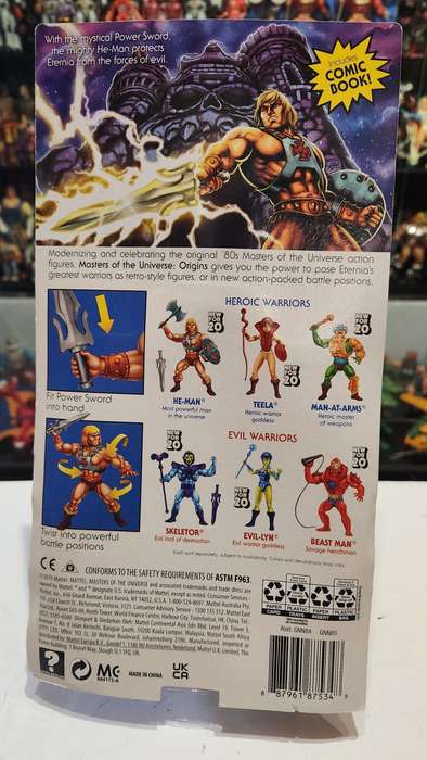 Masters Of The Universe (Motu) Origins He-Man Figure Moc