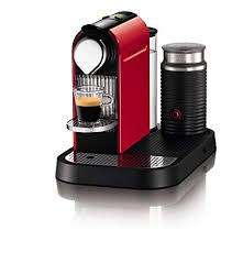 Nespresso Citiz C120 Espresso Maker with Aeroccino Milk Frother - Red Used
