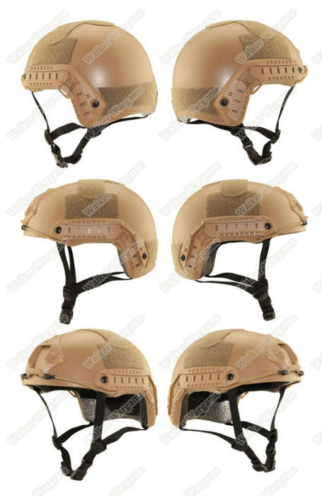 Basis Fast Jump Helmet With NVG Mount & Side Rail - SWAT Black