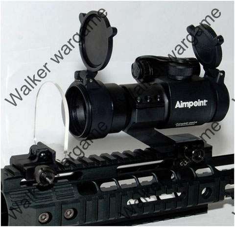 Tactical Flip Up Folding Scope Lens Protector - 2 Lens Clear + Yellow