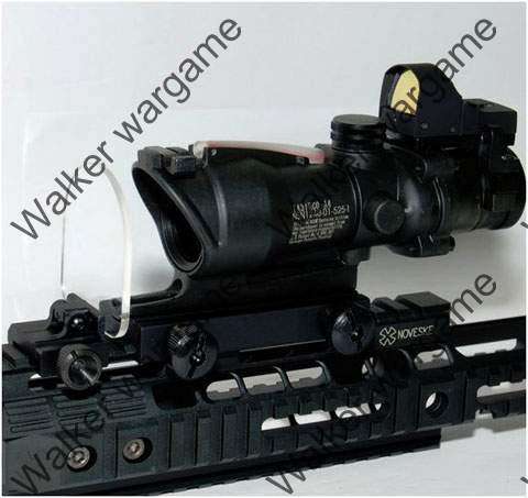 Tactical Flip Up Folding Scope Lens Protector - 2 Lens Clear + Yellow