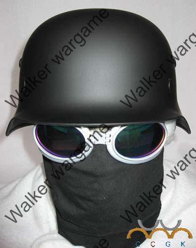WW2 German Full Size Steel M35 Helmet Black