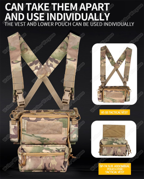 VE62 Navy SEAL LightWeight Webbing System - Multicam