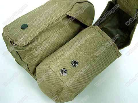 Tactical Double AK 7.62 Molle Magazine Pouch - Desert Tan