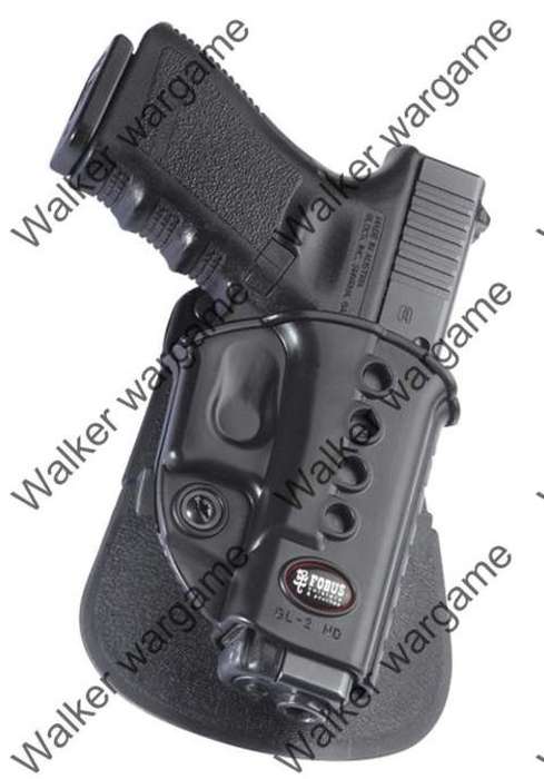 IPSC Style Glcok RH Pistol Paddle Quick release Holster - Black