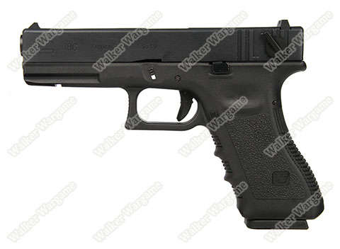 WE Tech Glock 18C Airsoft Green Gas Blow Back Pistol (Full/Semi Shooting Mode)