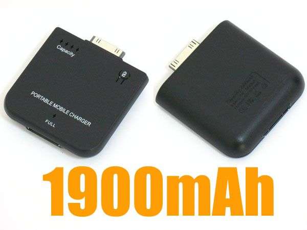 External Backup Battery for iPhone 4 3G 3GS iPod iPad IPad2-1900mAh!!!