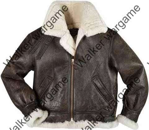 Genuine US Airforce Heavy B3 Bomber Sheepskin Leather Jacket - Size X-Large