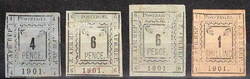 TRANSVAAL PIETERSBURG 4 UNUSED COPIES AS PER SCANS. USEFULL SPACE FILLERS.