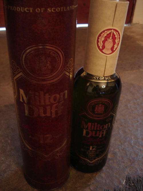 SEALED BOTTLE MILTONDUFF  12  YEAR OLD WHISKY IN BOX
