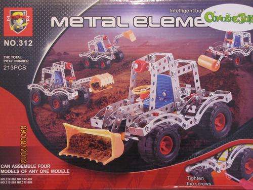 ***213 Pieces***Earthmovers DIY Contruction set ( similar to Meccano )