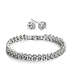 genuine AAA Rome zircon bracelet female fashion jewelry bracelet and 925 earrings