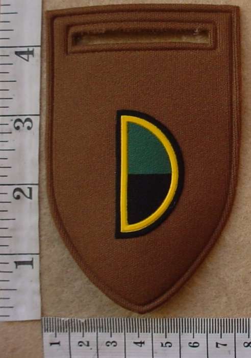 South African Army Infantry Foxtrot Company arm flash, pin intact (SAI F Coy)