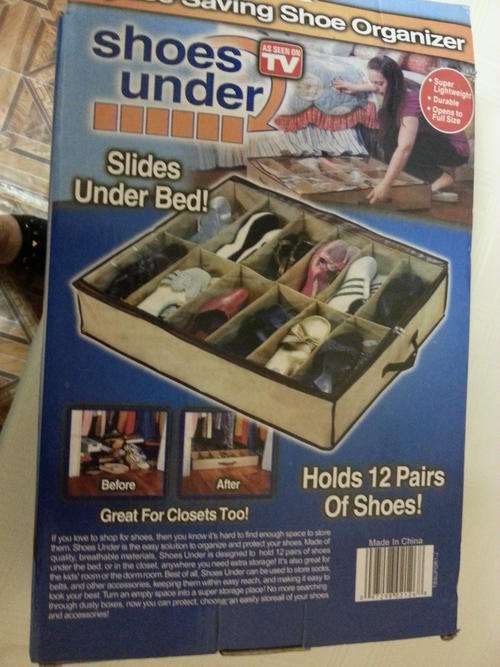 SPACE SAVING SHOE ORGANIZER