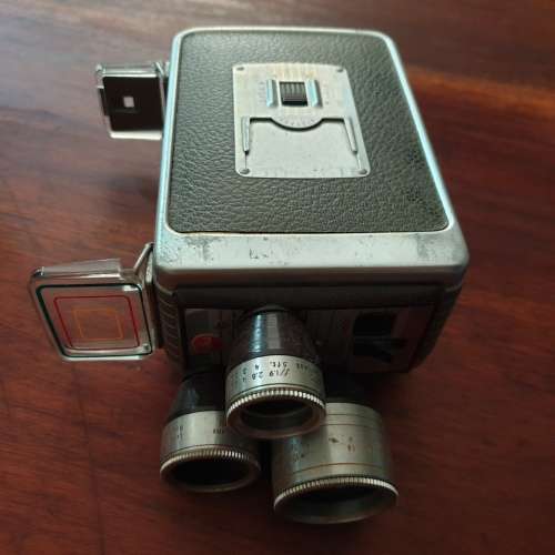 Vintage Brownie Movie Camera with Three Different Lenses