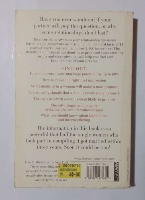 Why men marry some women and not others-By: John T. Molloy