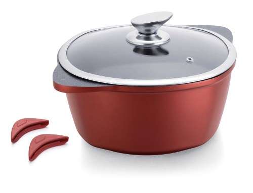 Royalty Line Marble Coating Square Oven Safe Casserole Pot