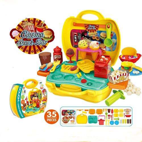 Kalabazoo Dough-dino Cinema Snackbar Toy Set - Yellow
