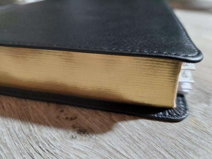 KJV Holy Bible, genuine leather, book tabs, maps, verse finder, reading plan