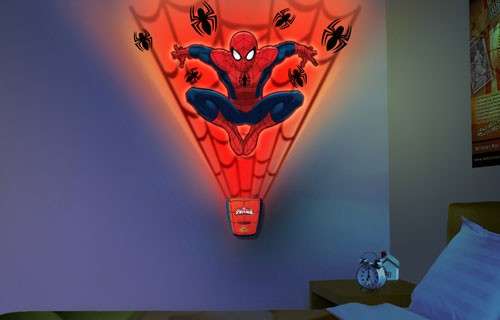 Spiderman vinyl sticker with light FX Activator